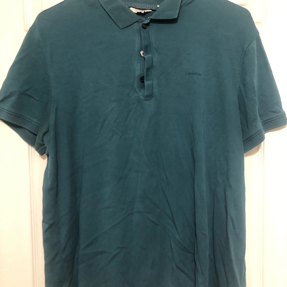 Calvin Klein Men's Polo in Deep Teal